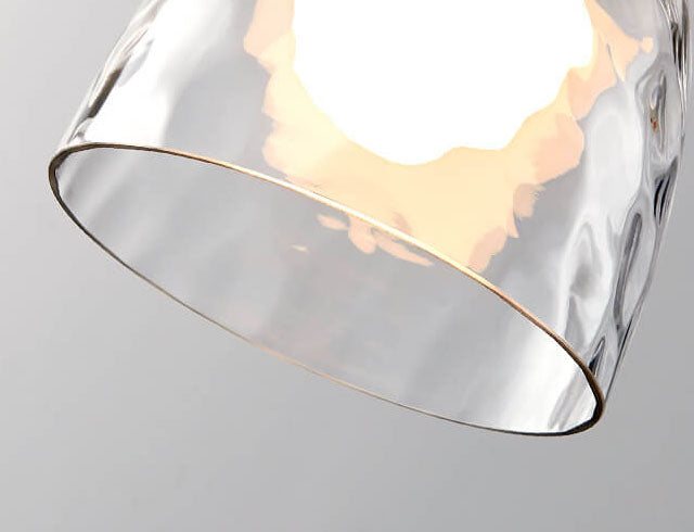 Moderne Glazen Hanglamp met Houten Accenten in Diverse Designs