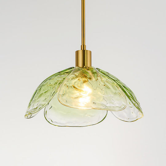 Moderne Glazen Hanglamp – Blauw, Groen of Roze – E26 Fitting