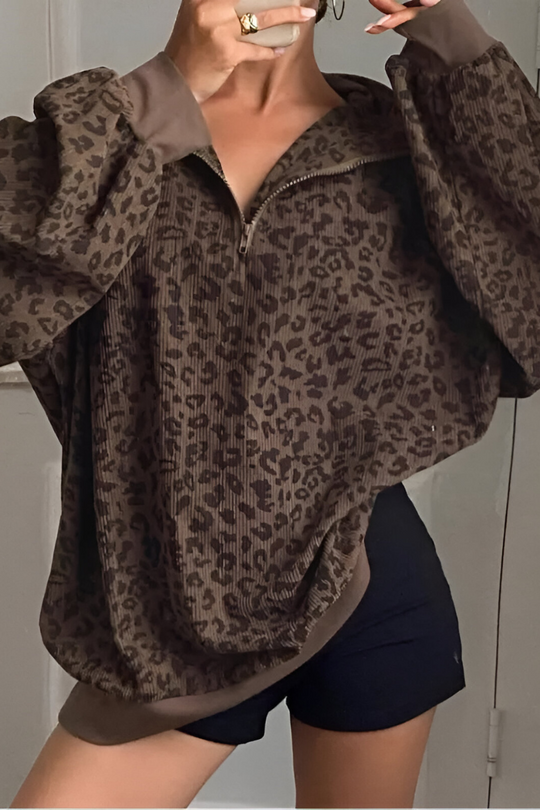 Mara™ | Comfortabele Luipaardprint Trui