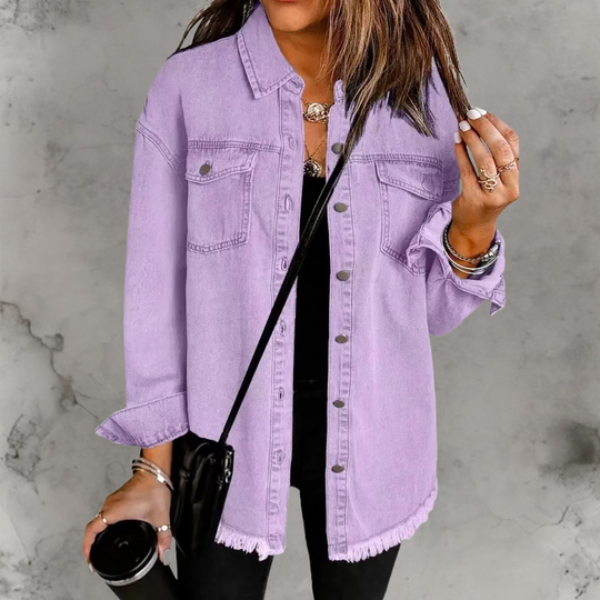Kian™ | Casual Denim Jas Met Knopen