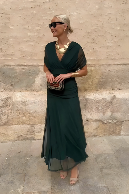 Yalena™ | Elegante bloemen maxi jurk