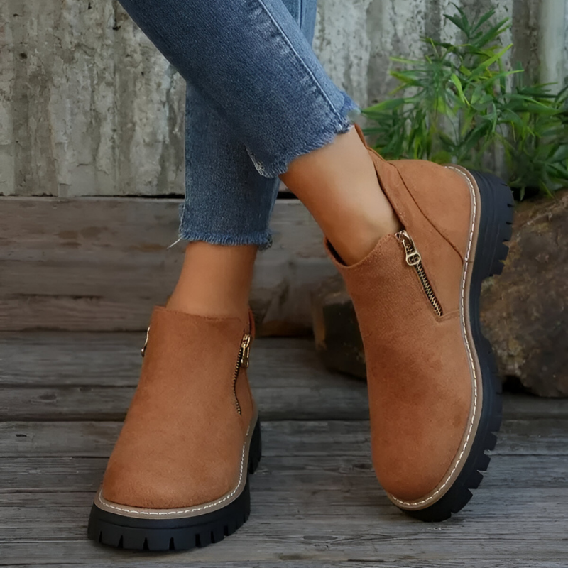 Leni™ | Moderne laarsjes met grove zool