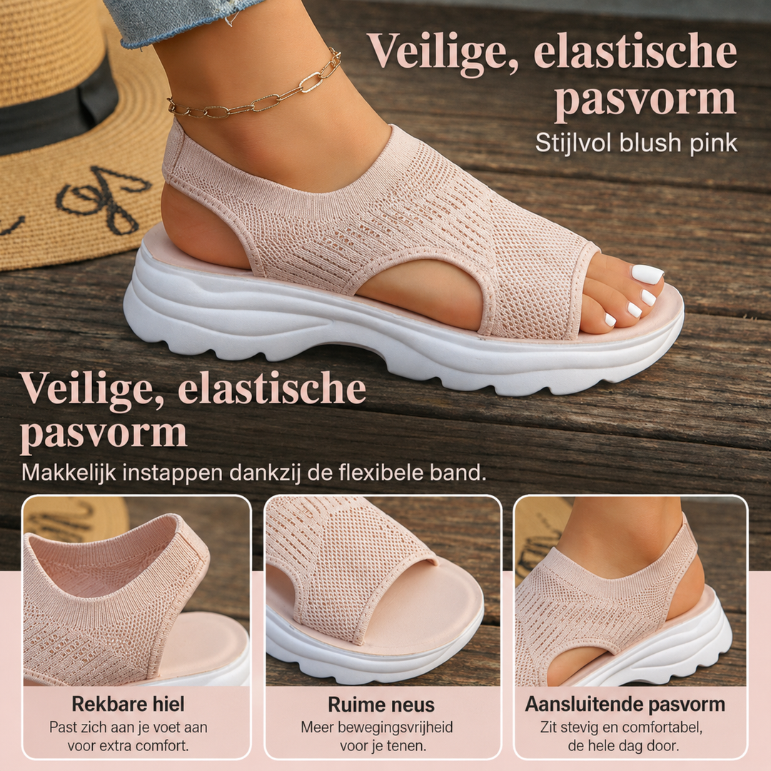 Maris™ | Ademende Plateau Sandalen