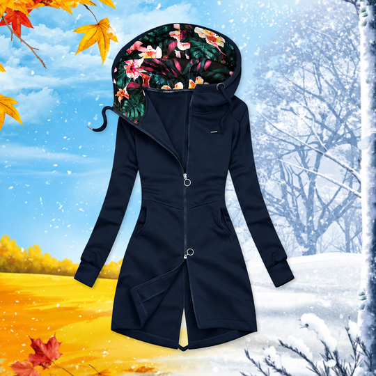 Sabine™ | Warme Vestjas Met Capuchon en Verstelbare Taille
