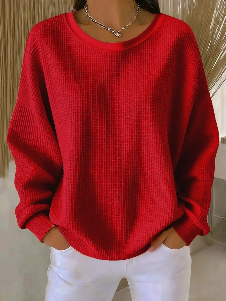 Sari™ | Casual Textuur Gebreide Trui