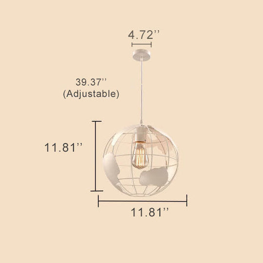 Industriële Wereld Hanglamp – Zwart of Wit – E26 Fitting