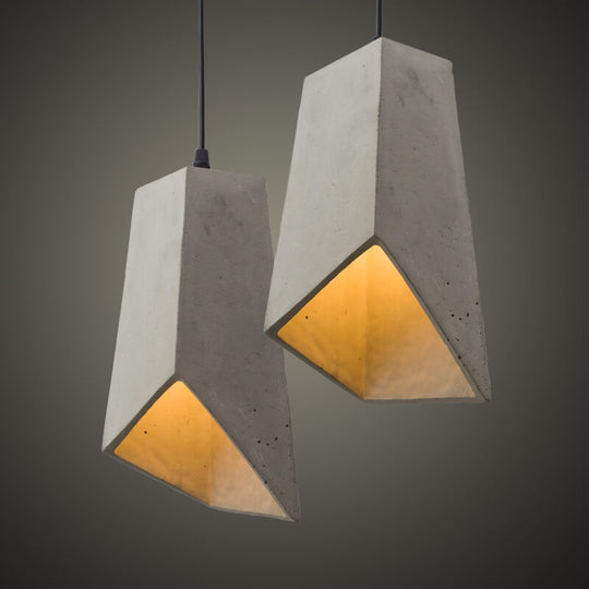 Industriële Cement Hanglamp met een Strak Design