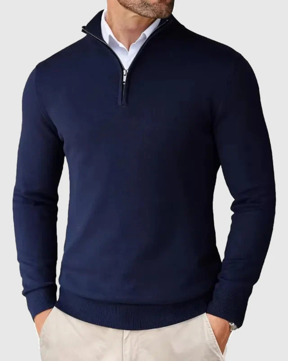 Romeo Sweater met Rits