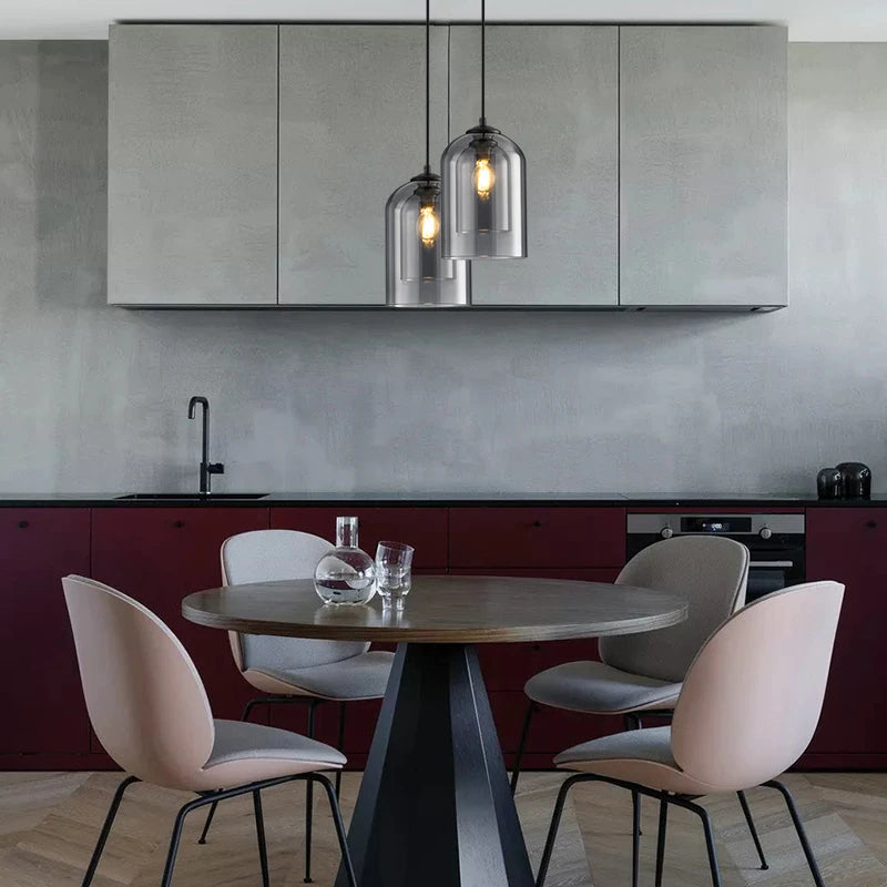 Nöro – Stijlvolle Scandinavische Glazen Hanglamp voor Keuken & Woonkamer