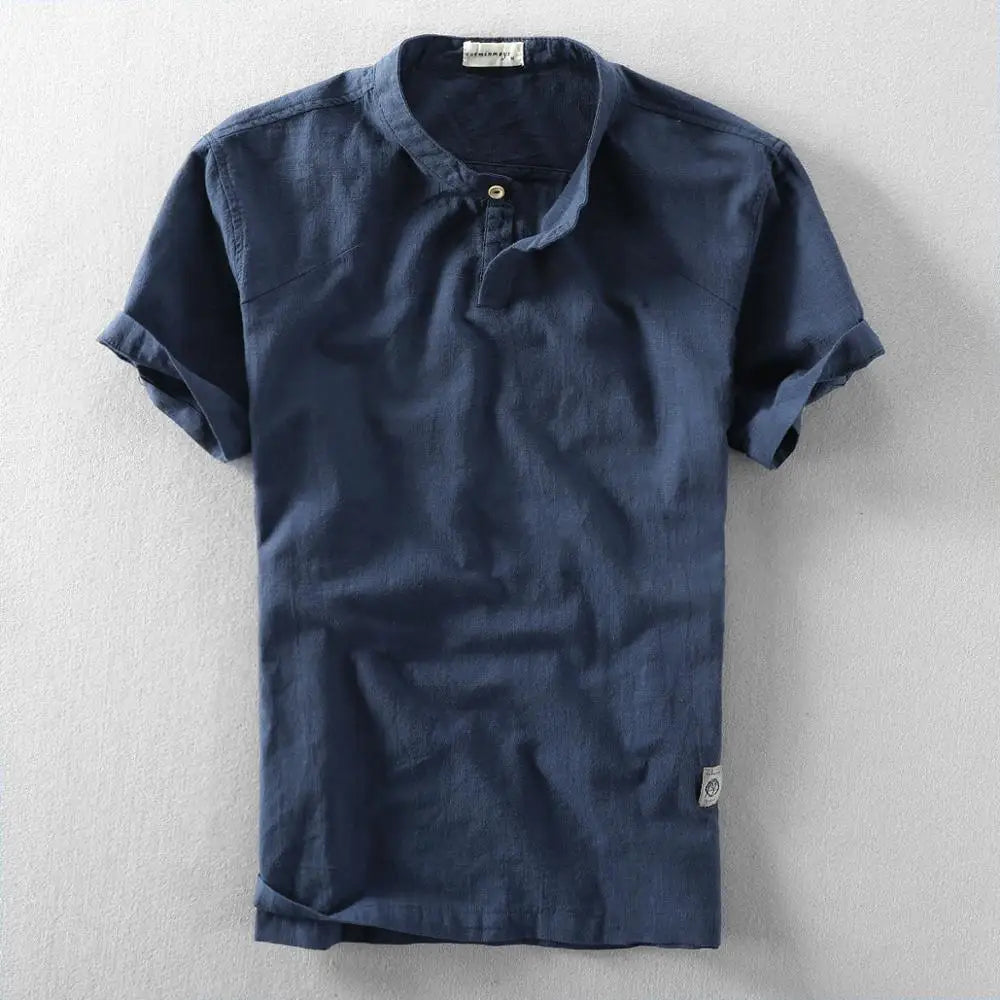 Stijlvol zomershirt van katoen en linnen