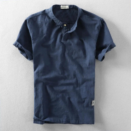 Stijlvol zomershirt van katoen en linnen