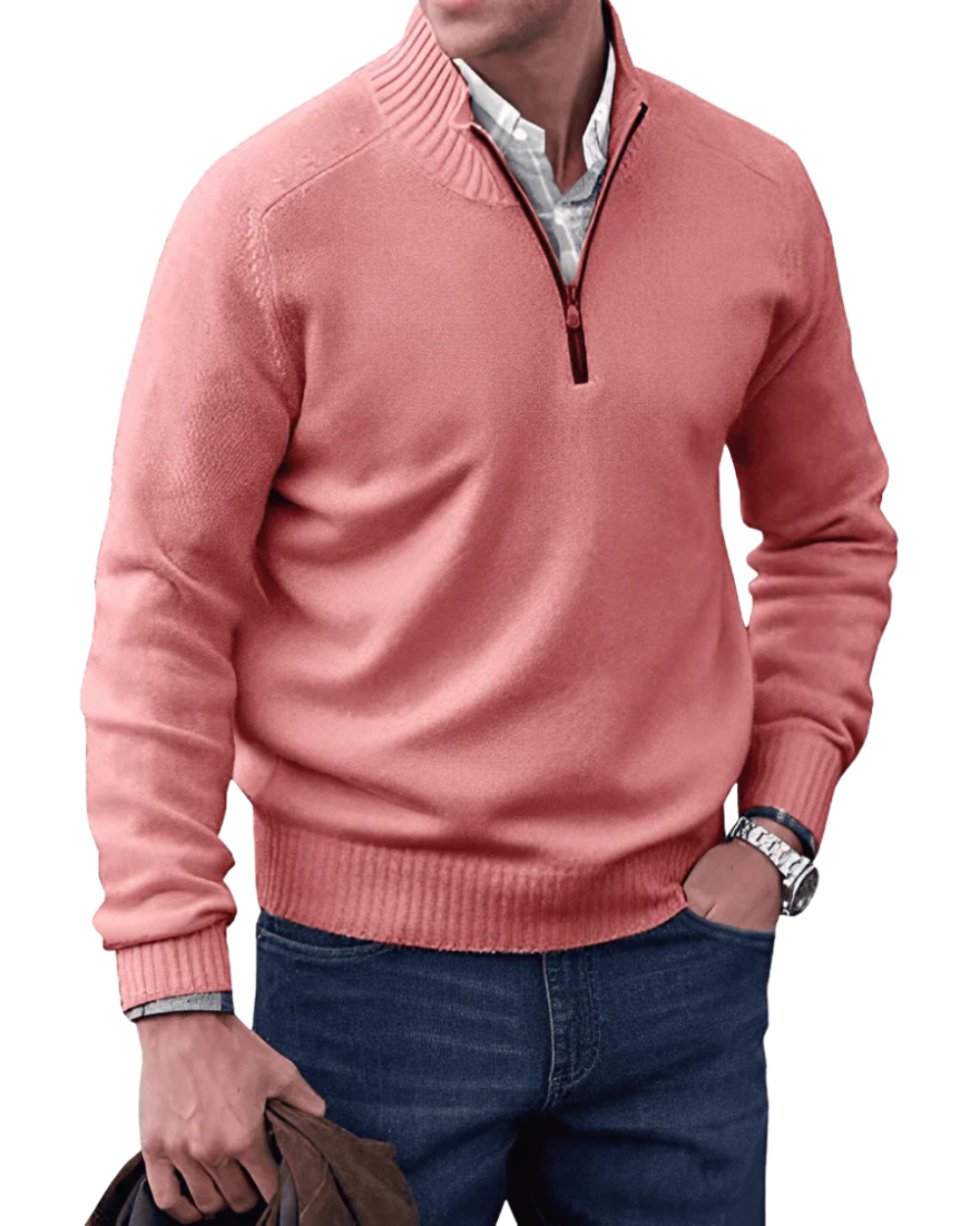 Casual Sweater met Rits