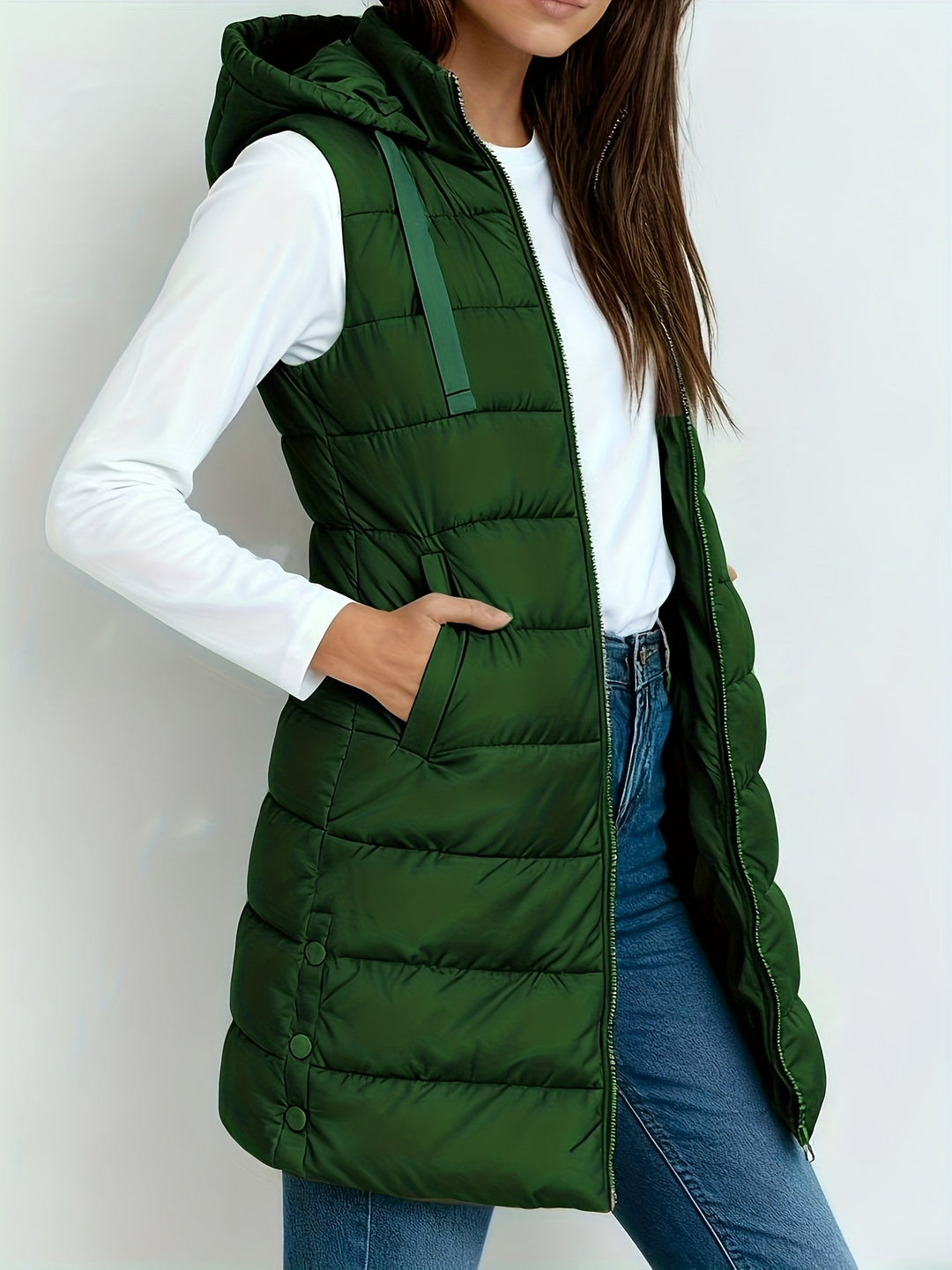 Tira™ | Elegante Gewatteerde Lange Bodywarmer