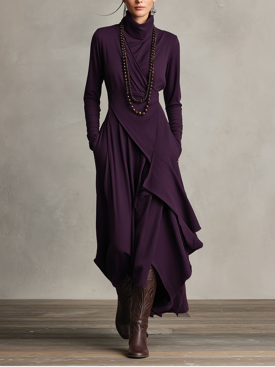 Nori™ | Moderne Flowy Maxi Jurk