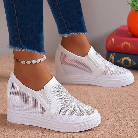 Nadja™ | Modieuze Kristallen Sneakers voor Dames