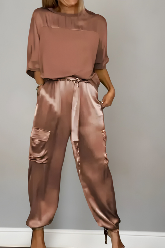 Enya™ | Elegante Zijdezachte Matching Set