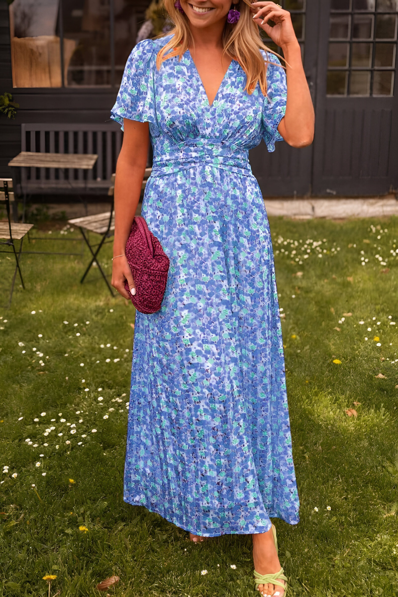 Ava™ | V-hals Maxi-jurk