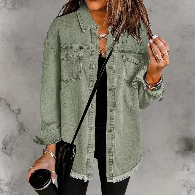 Kian™ | Casual Denim Jas Met Knopen