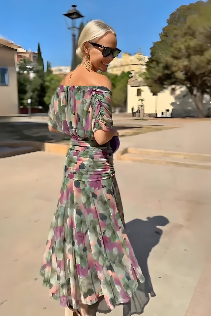 Yalena™ | Elegante bloemen maxi jurk