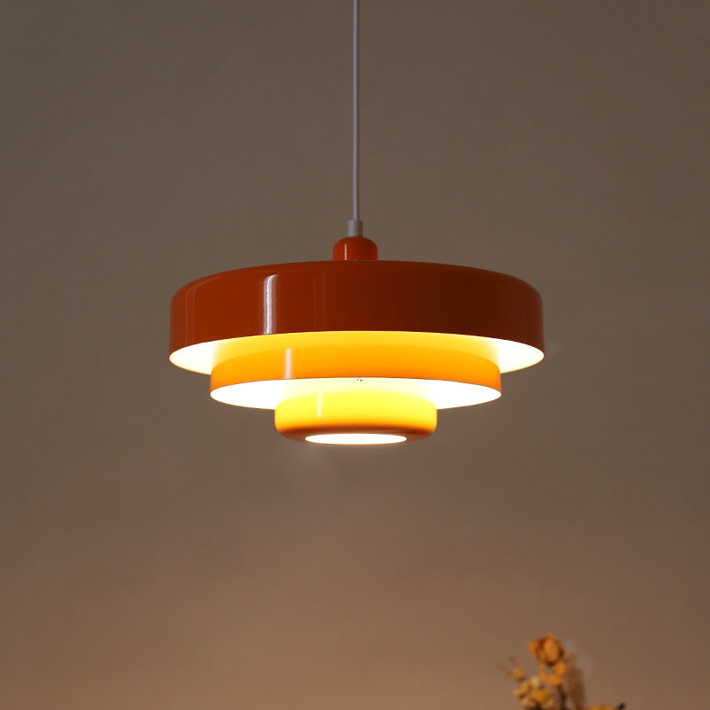 Ronde Stijlvolle IJzeren Hanglamp – Elegant Industrieel Ontwerp voor Huis & Keuken