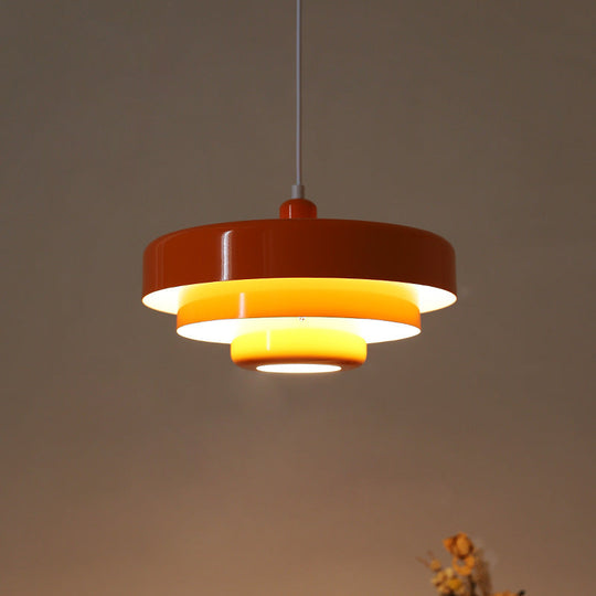 Ronde Stijlvolle IJzeren Hanglamp – Elegant Industrieel Ontwerp voor Huis & Keuken