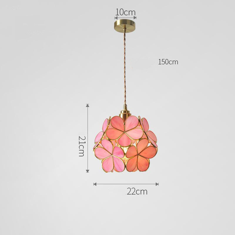 Vintage Glazen Hanglamp – Kleurrijk Handgemaakt Design