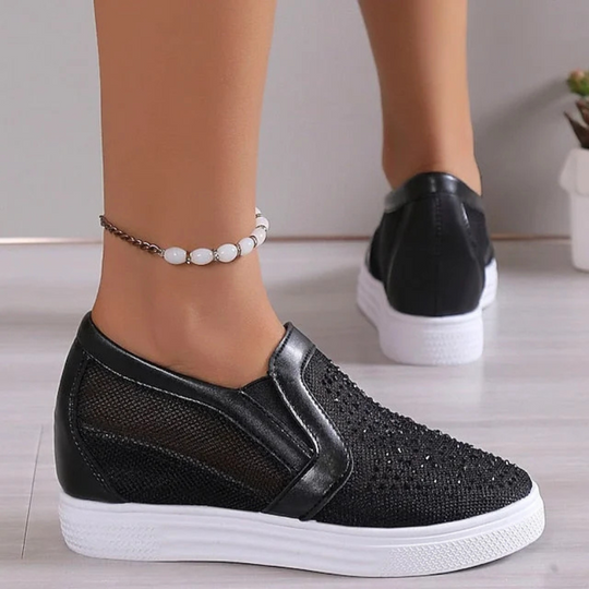 Nadja™ | Modieuze Kristallen Sneakers voor Dames