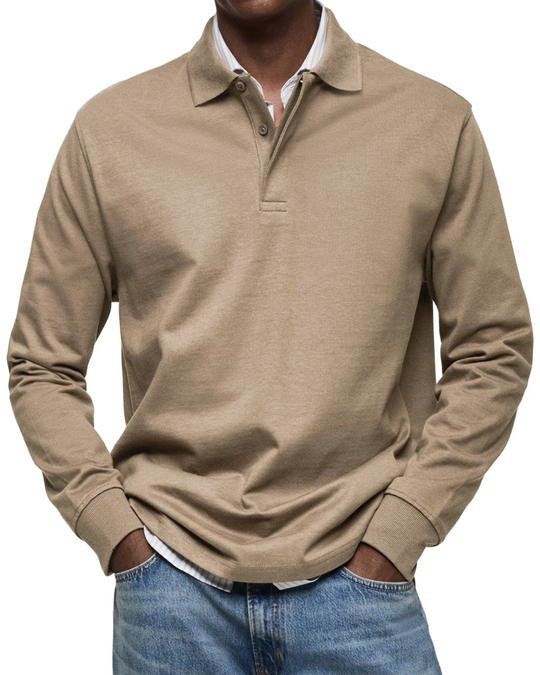 Relaxed Fit Polo Sweater
