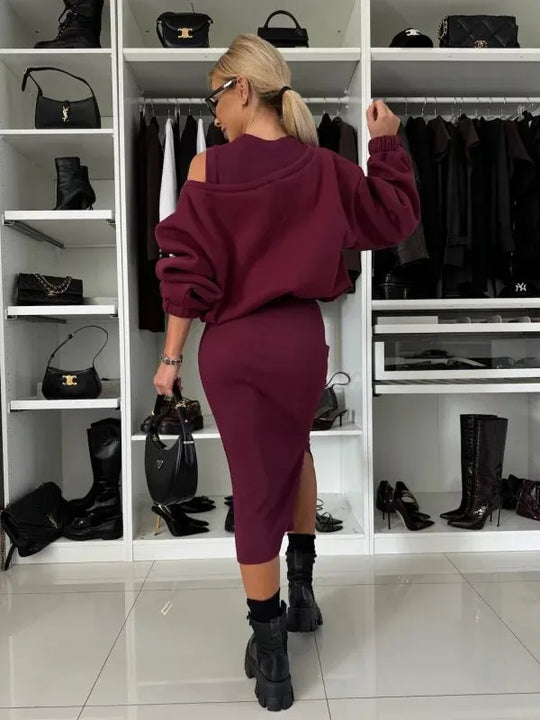 Maren™ | Elegante gebreide tweedelige set