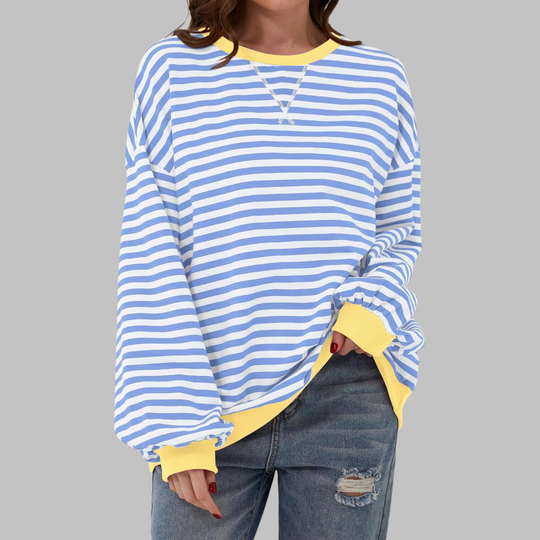 Juna™ | Casual gestreepte relaxte sweater