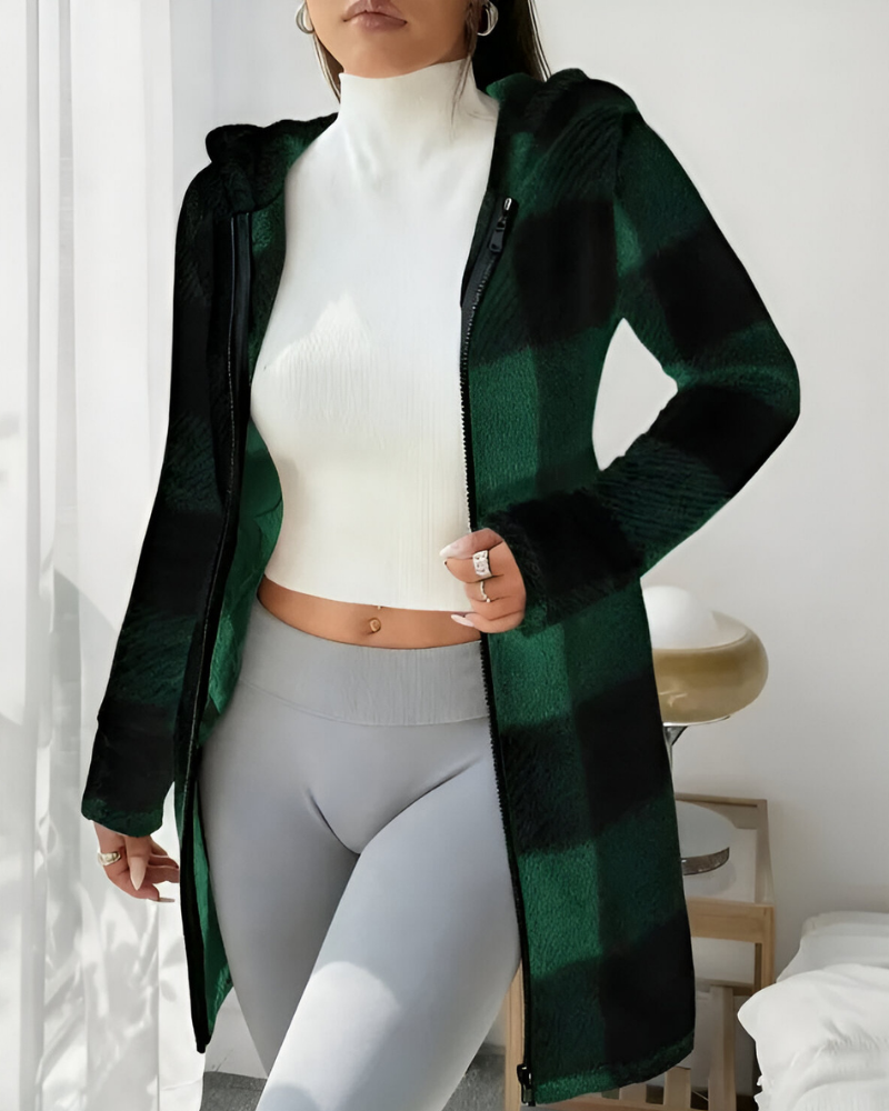 Zari™ | Moderne Warme Jas met Capuchon