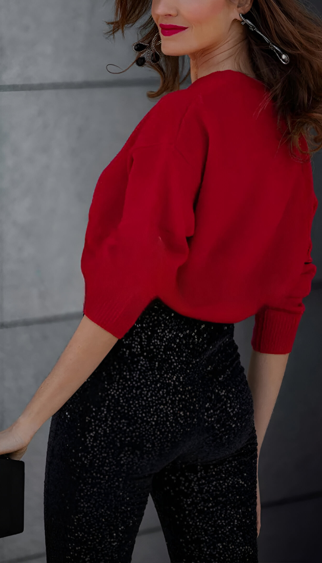 Zari™ | Elegante Pailletten Flared Broek