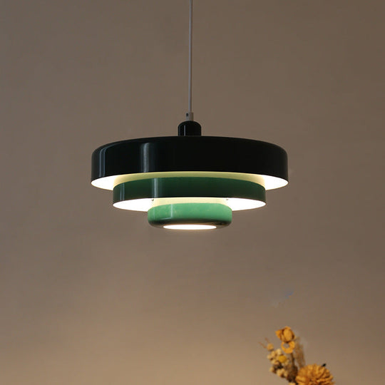 Ronde Stijlvolle IJzeren Hanglamp – Elegant Industrieel Ontwerp voor Huis & Keuken