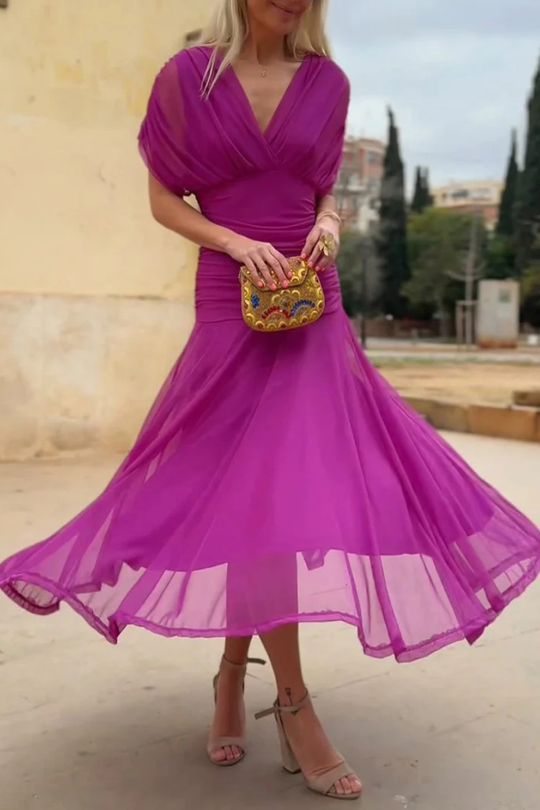 Yalena™ | Elegante bloemen maxi jurk