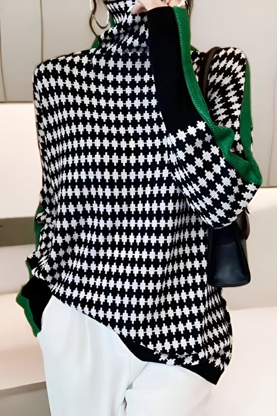 Nila™ | Trendy casual trui met hoge hals