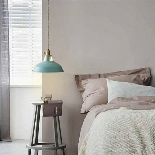 Retro Hanglamp in pastel kleuren voor een Abstract Design