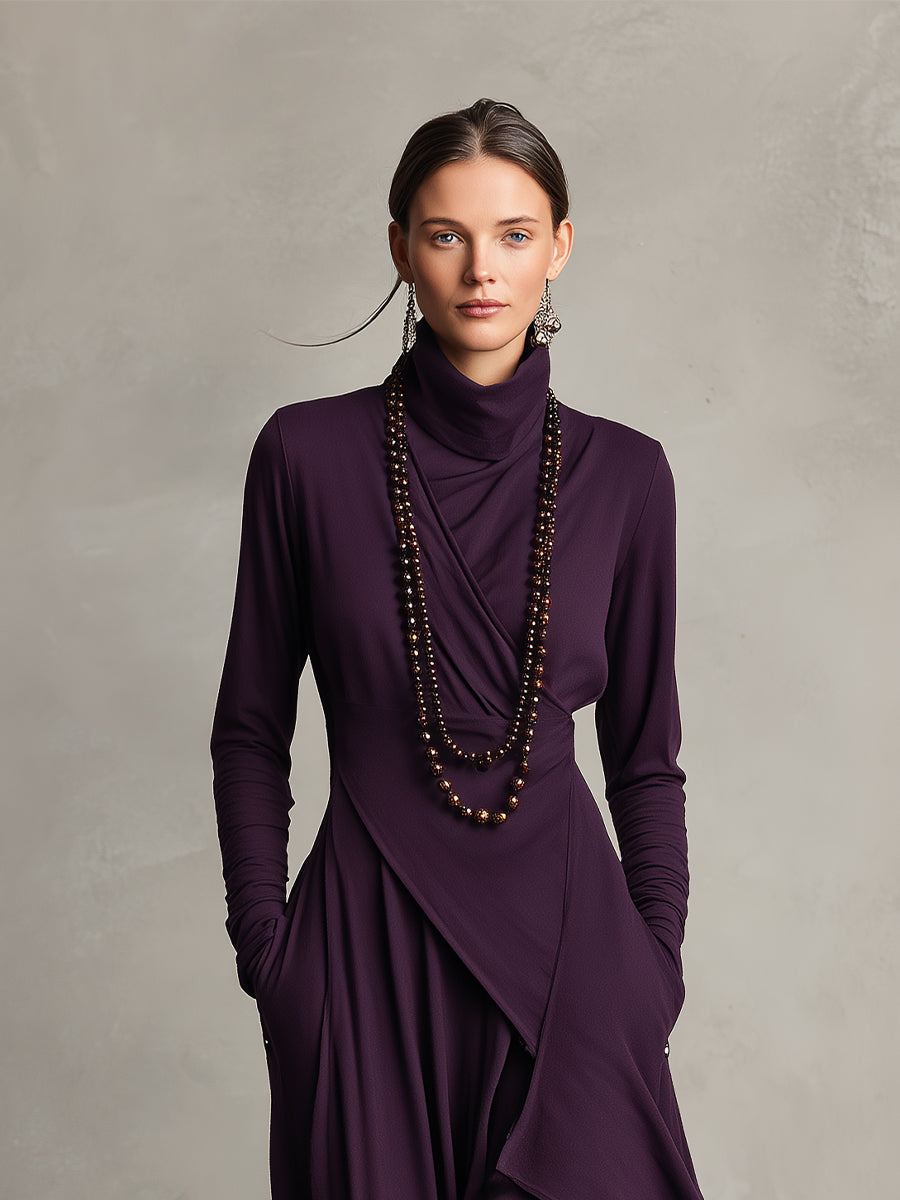 Nori™ | Moderne Flowy Maxi Jurk