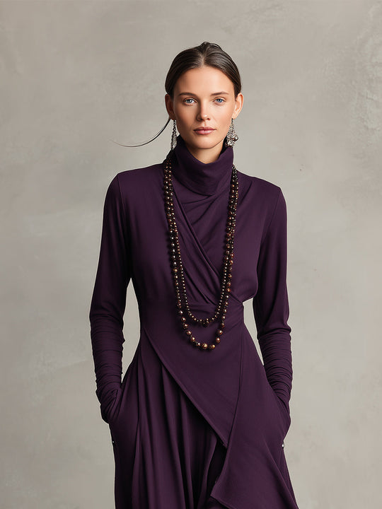 Nori™ | Moderne Flowy Maxi Jurk