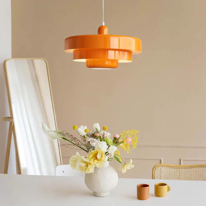 Ronde Stijlvolle IJzeren Hanglamp – Elegant Industrieel Ontwerp voor Huis & Keuken
