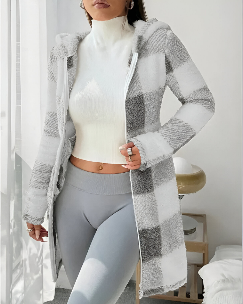 Zari™ | Moderne Warme Jas met Capuchon