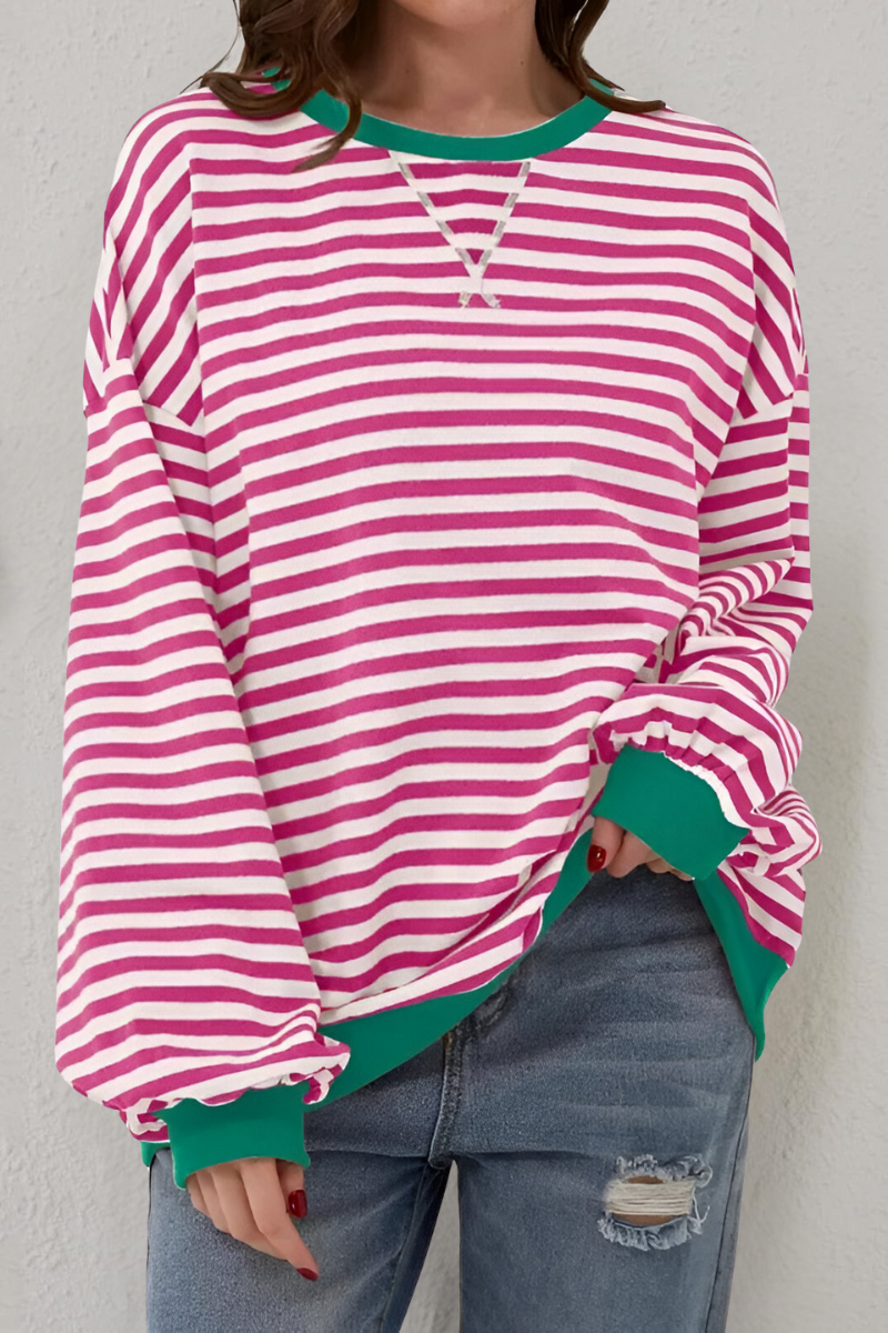 Mae™ | Gestreepte sweatshirt