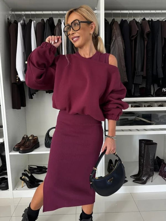 Maren™ | Elegante gebreide tweedelige set
