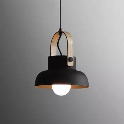 Kleurrijke Moderne Hanglamp met Metaal & Hout