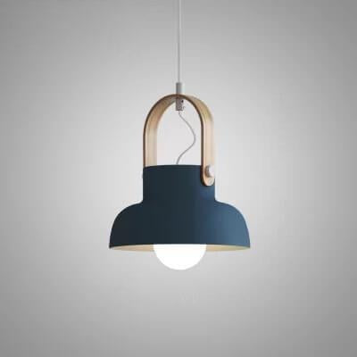 Kleurrijke Moderne Hanglamp met Metaal & Hout