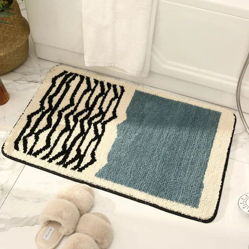 Scandinavische Badmat met Antislip & Absorberend Ontwerp