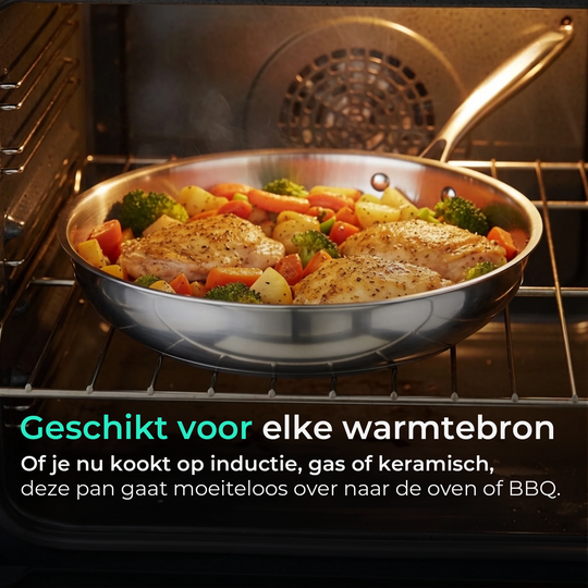 Gehamerde Titanium Kookgerei Set Pro