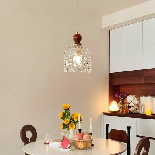 Minimalistische Walnoot Houten Hanglamp | Moderne E26