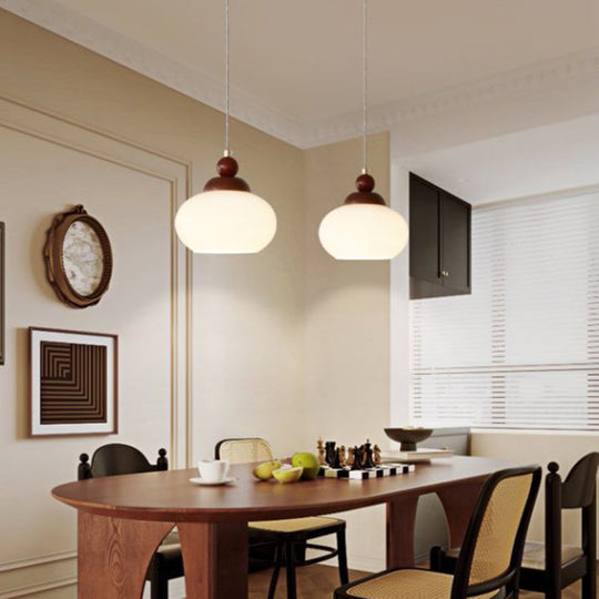 Minimalistische Walnoot Houten Hanglamp | Moderne E26