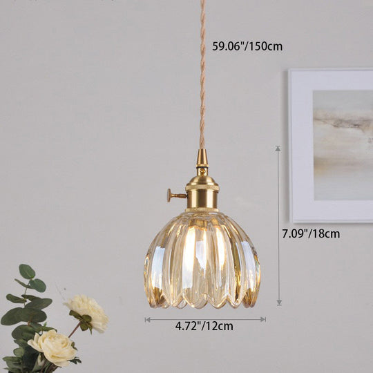Scandinavische Glazen Hanglamp in Meerdere Kleuren