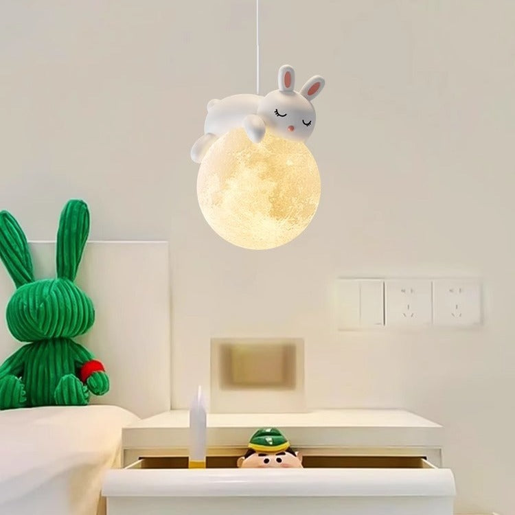 Minimalistische Witte Hanglamp met Cartoon Design en G9 Fitting